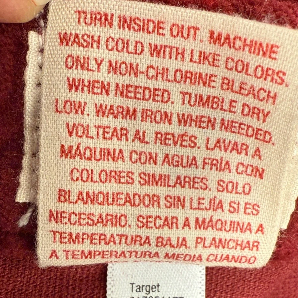 Mossimo Supply Co Womens Burgundy Corduroy Studded Pocket Mini Skirt Size 18 NWT
